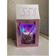 Керамическая чашка Flowers в подарочной упаковке с подсветкой